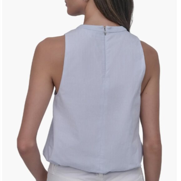 Brand New Poplin Sleeveless Top by DKNY Jeans - Picture 2 of 8